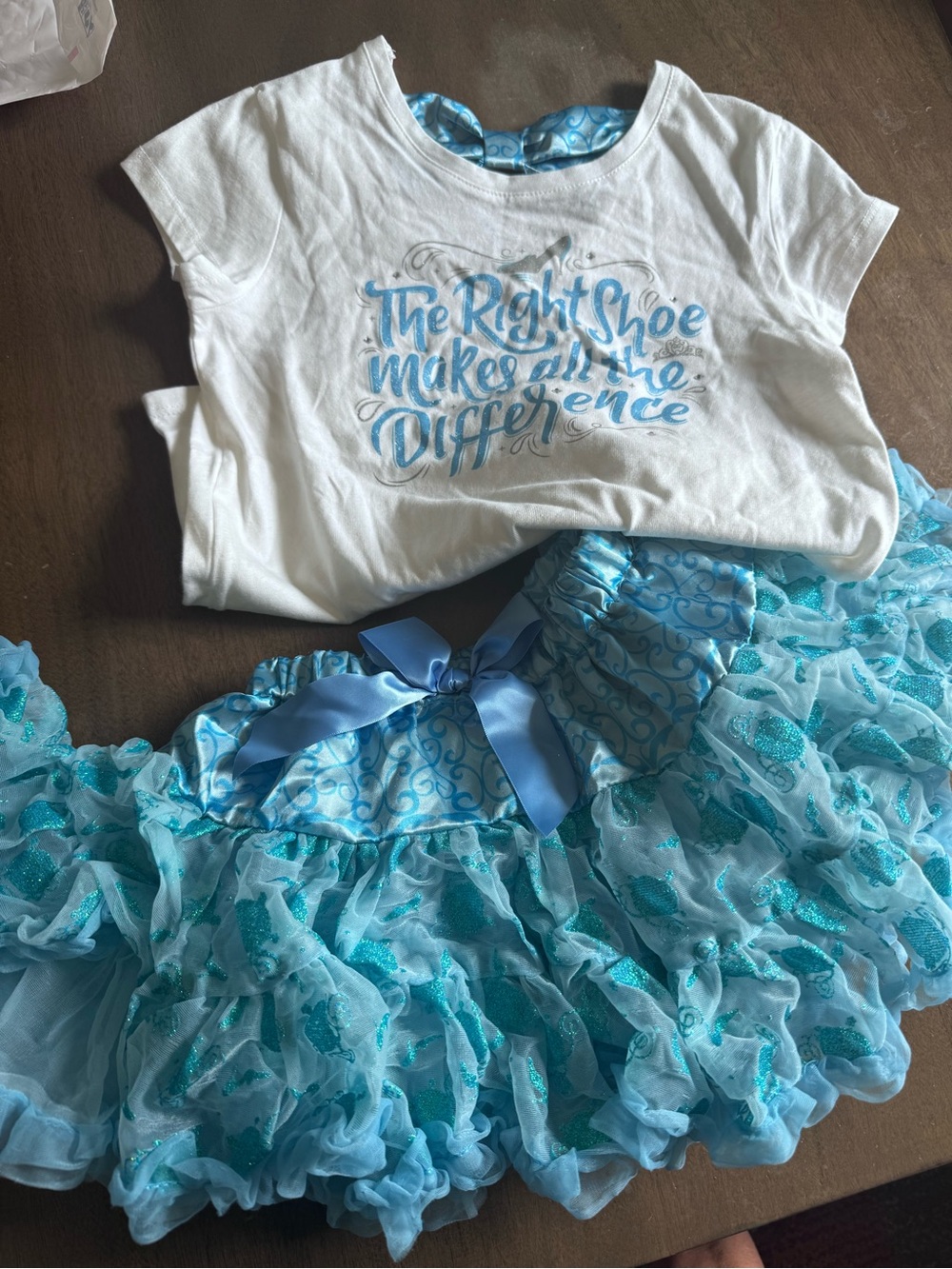 Disney Parks Cinderella Girls Outfit - Skirt Med Top Lg NWT -